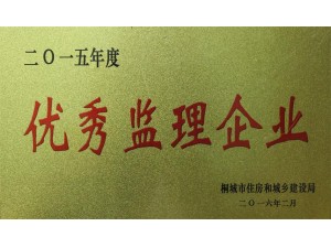 2015年優(yōu)秀監(jiān)理企業(yè)